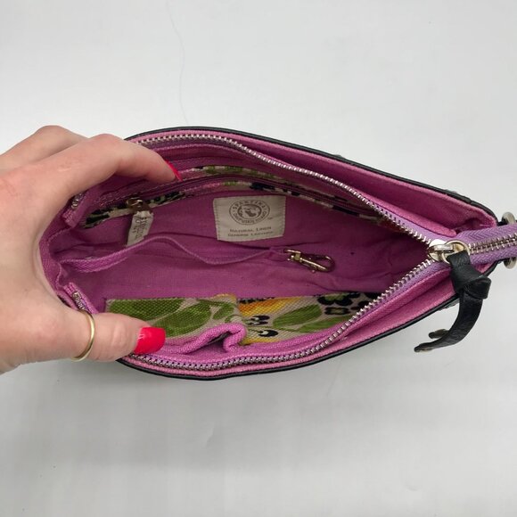 Spartina 449 Ivory Floral Port Passage Crossbody Bag - Picture 11 of 11